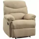 M091 Arcadia Upholstered Motion Recliner in Beige Microfiber