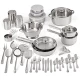 H2315 Mainstays Stainless Steel 52 Pc Cookware and Kitchen Combo Set